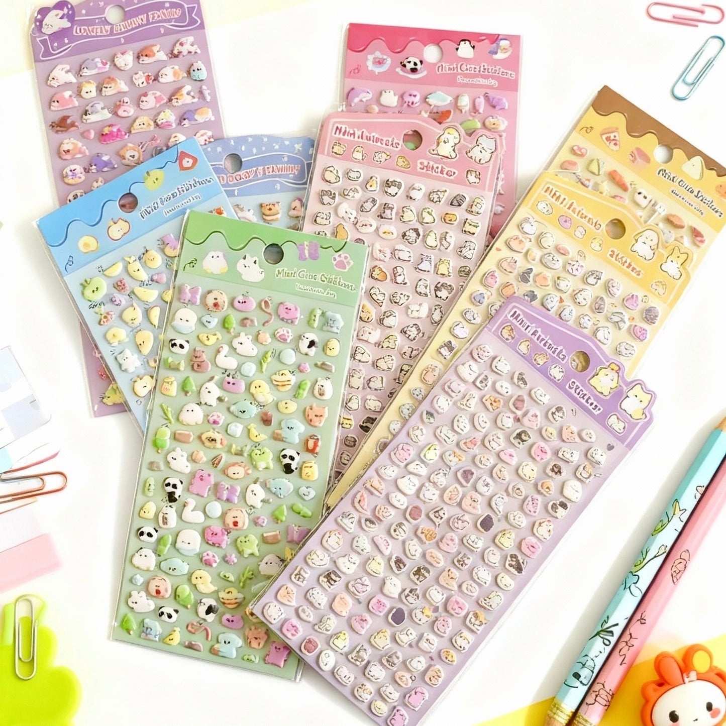 3D Puffy Foam Stickers | Korean-style Mini Tiny Cuties