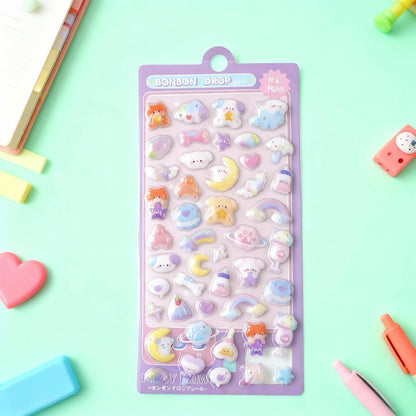 3D Stickers | Crystal Shiny Animal Cuties Mix
