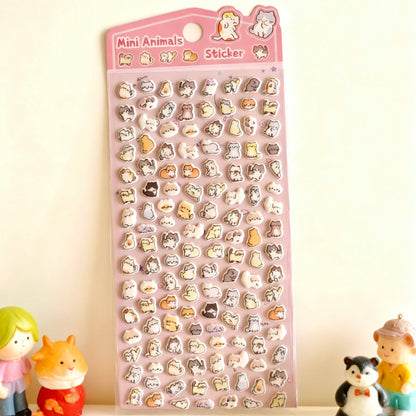 3D Puffy Foam Stickers | Korean-style Mini Tiny Cuties