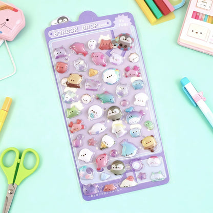 3D Stickers | Crystal Shiny Animal Cuties Mix