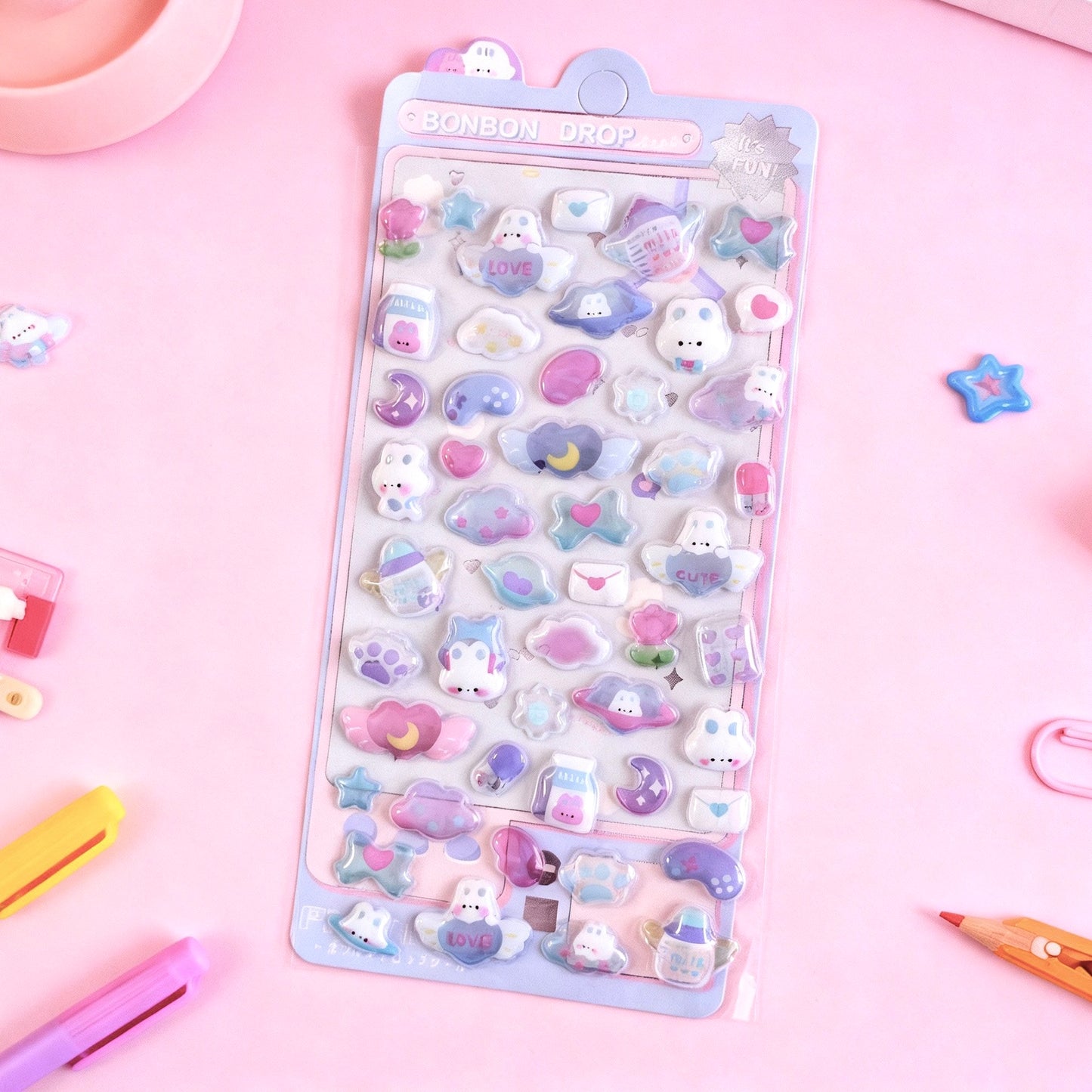 3D Stickers | Crystal Shiny Animal Cuties Mix