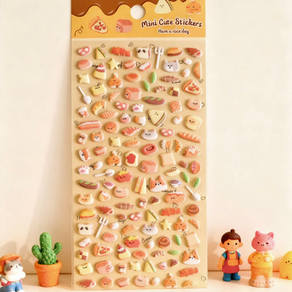 3D Puffy Foam Stickers | Korean-style Mini Tiny Cuties
