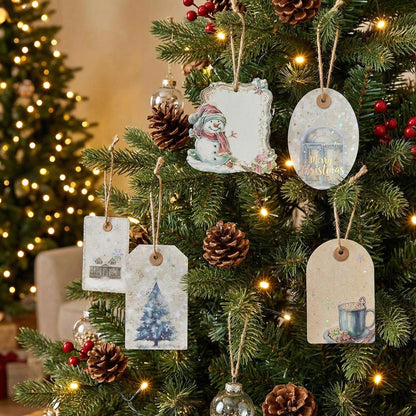 Christmas Stickers - Festive Winter Gift Tags