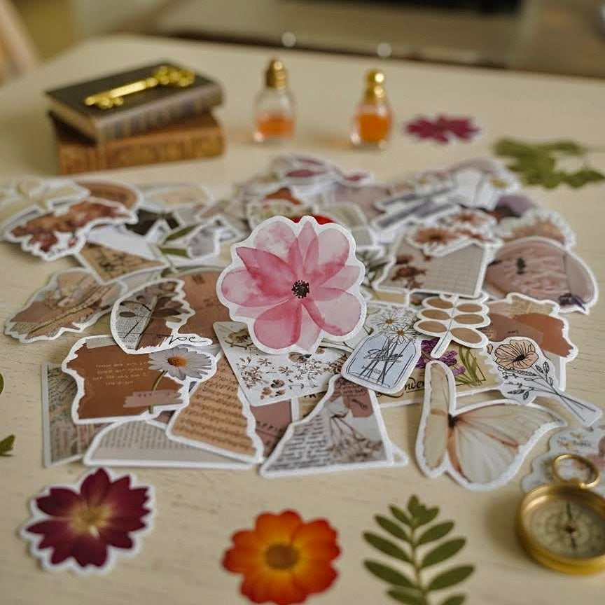 53 Pcs Individual Stickers | The Wabi-Sabi Diary Series