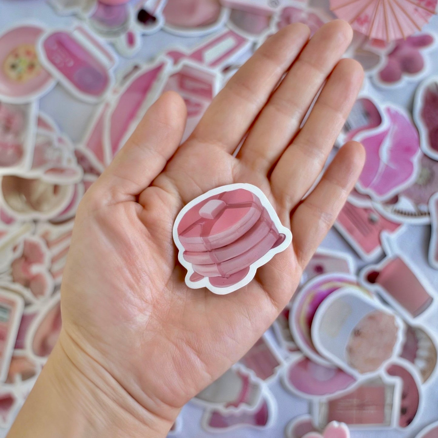 100 Pcs Individual Stickers | Pink Everywhere