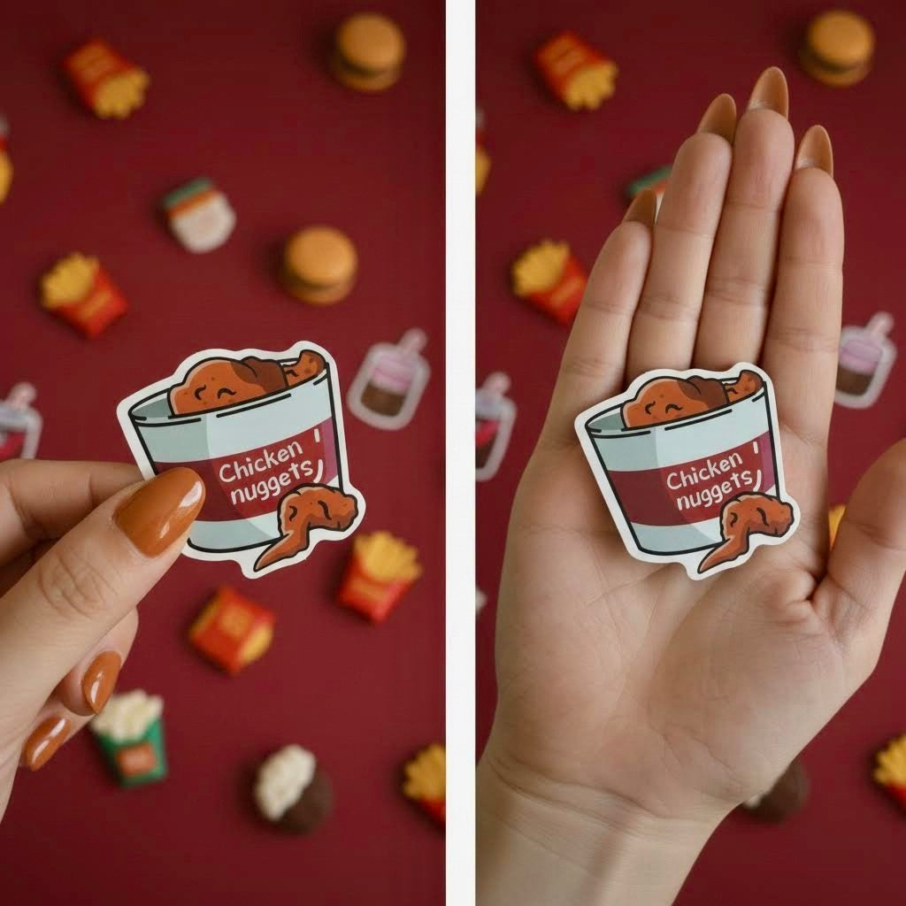50 Pcs Individual Stickers | Dessert and Snack Collection