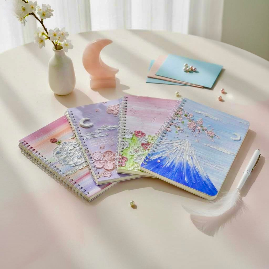 A5 | 60 Sheets | Spiral Lined Notebook – Lavender Blush Dreamland