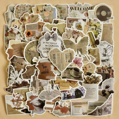 53 Pcs Individual Stickers | The Wabi-Sabi Diary Series