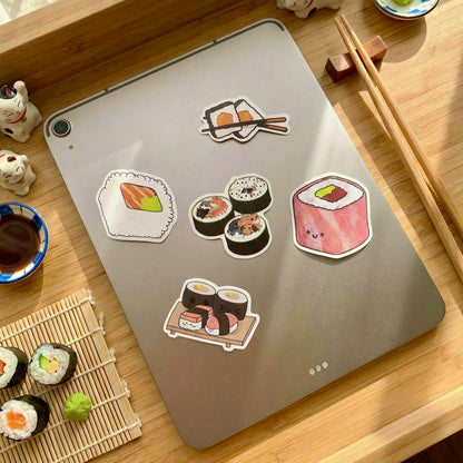 50 Pcs Individual Stickers | Japanese Sushi Magic