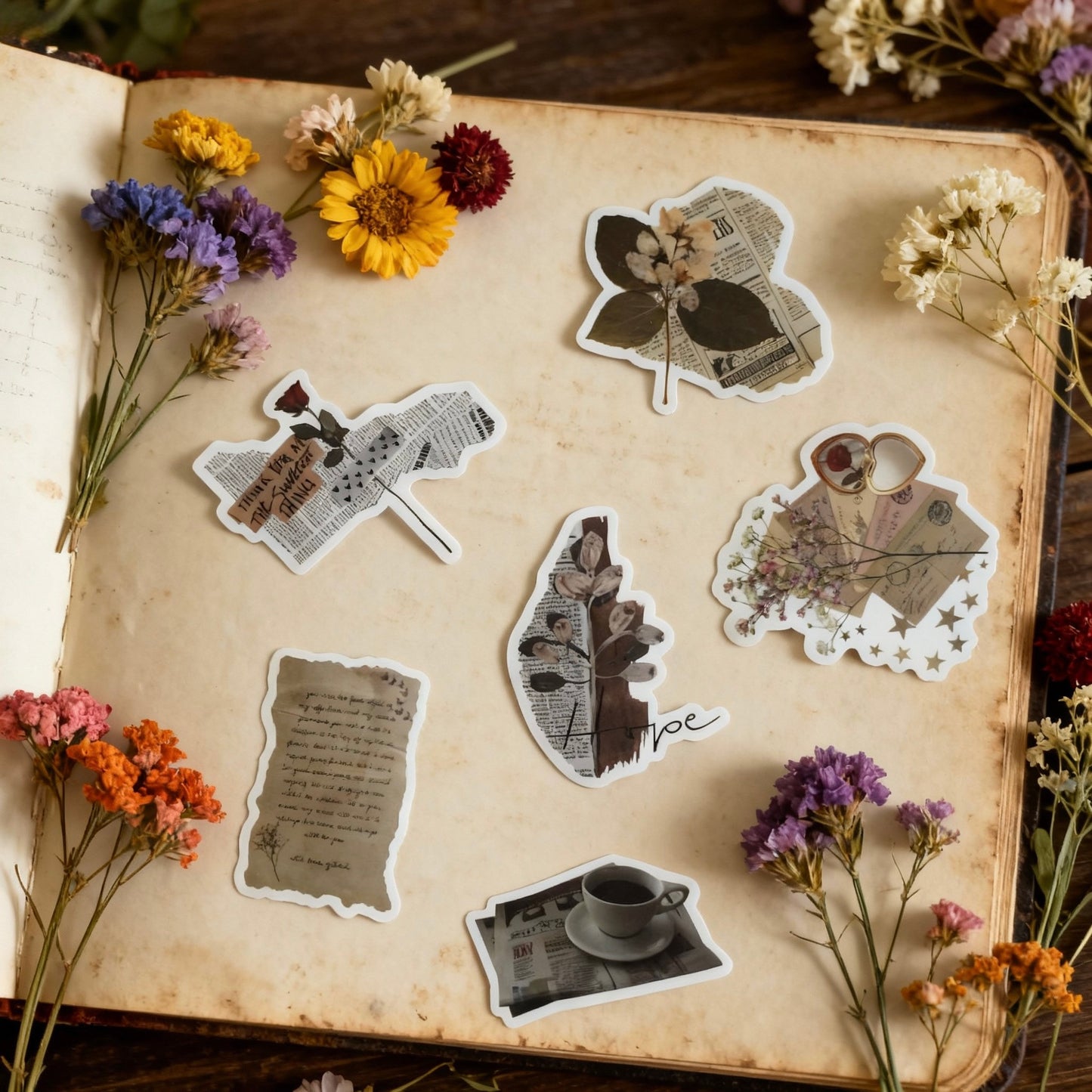 53 Pcs Individual Stickers | The Wabi-Sabi Diary Series