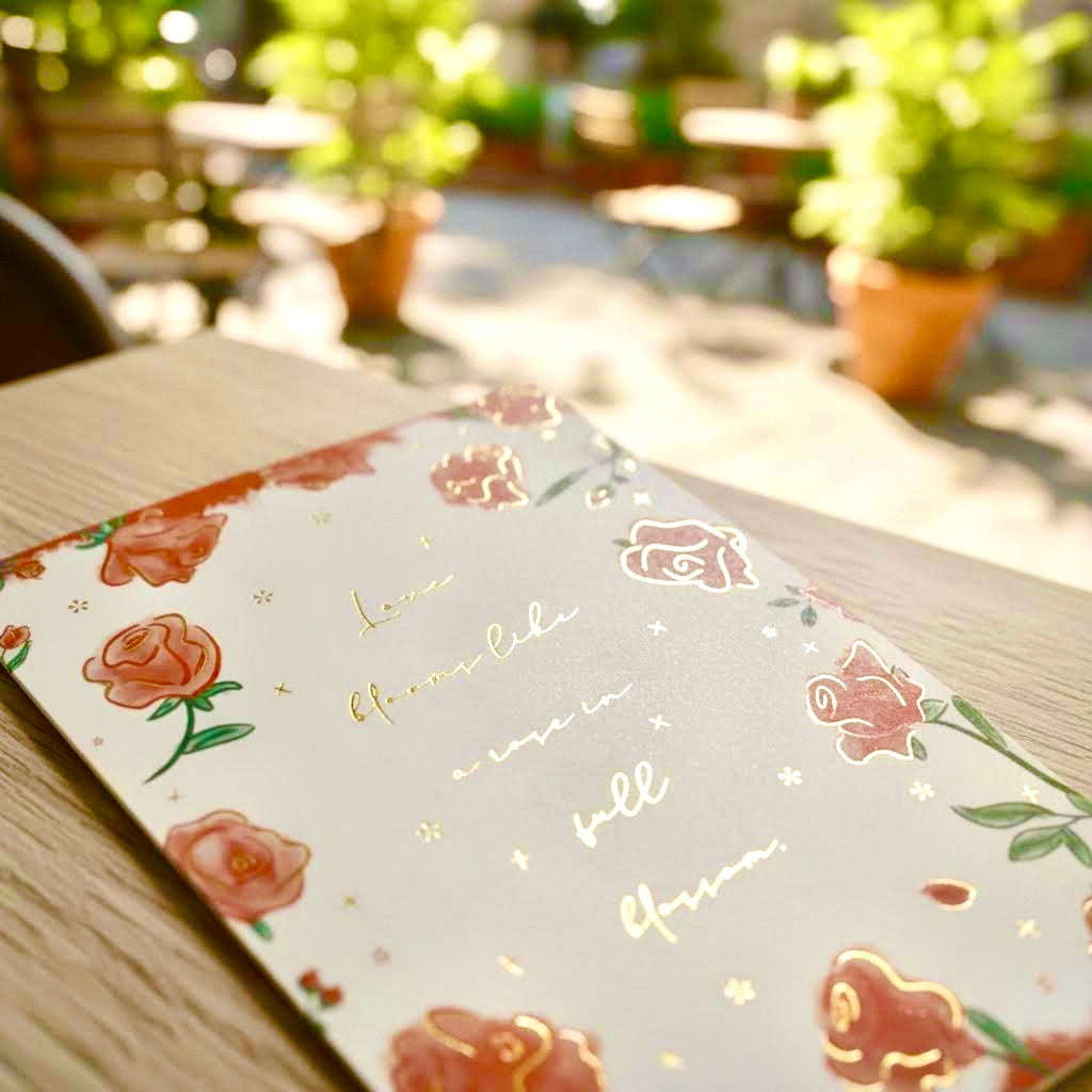 3D Pop-Up Elegant Flower Bouquet Thank You Card Greeting Card