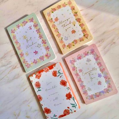 3D Pop-Up Elegant Flower Bouquet Thank You Card Greeting Card