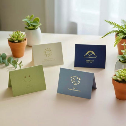 Refined Korean Foil Thank You Cards