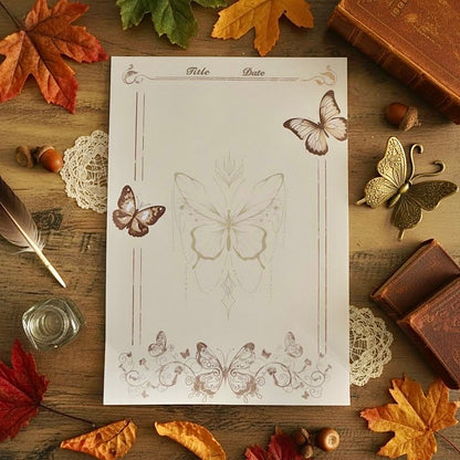 Notepads | Autumn Butterfly Whisper | Extra Large-B5