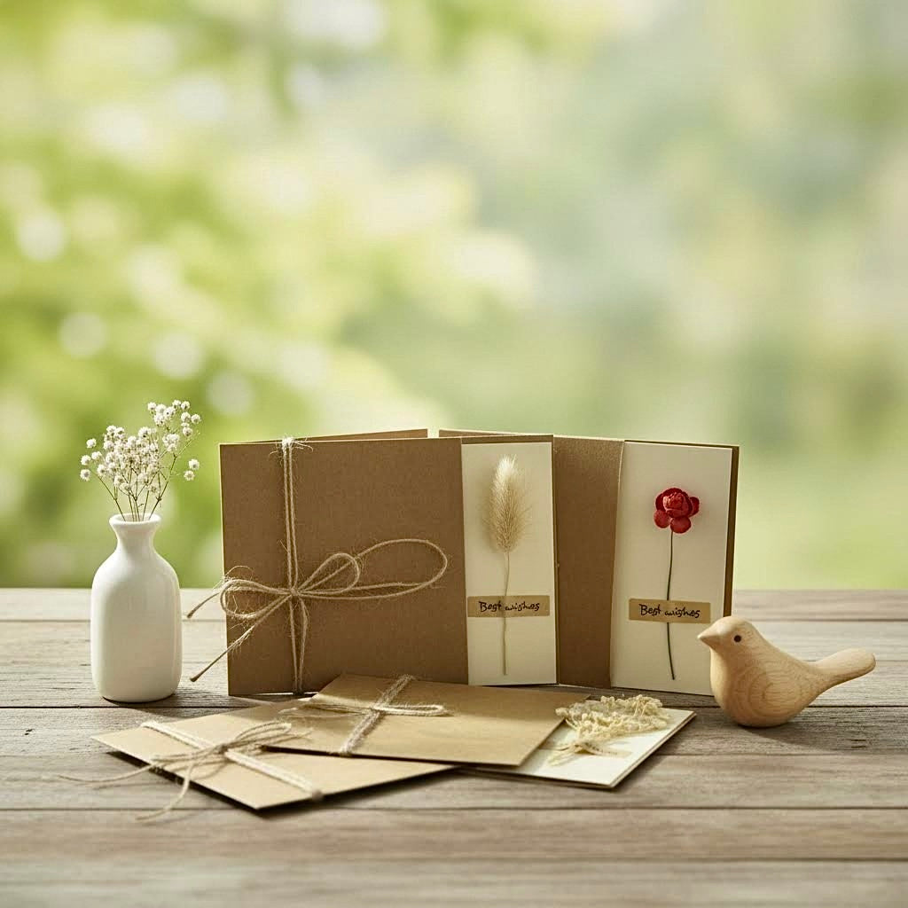 Dried Flower Greeting Cards Thank You Cards