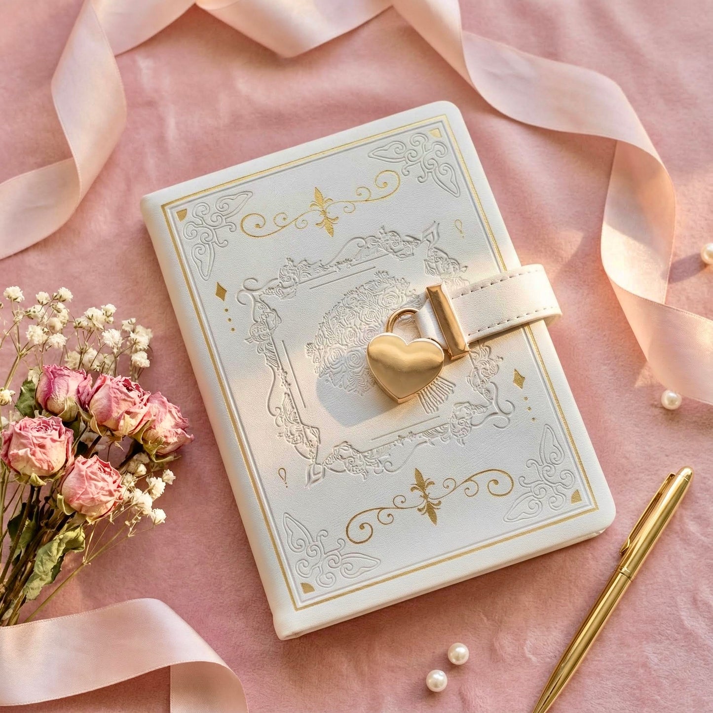 B6 | PU Leather Hardcover | Enchanted Heart Secrets Notebook