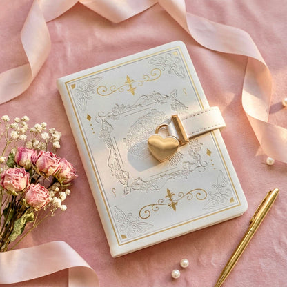 B6 | PU Leather Hardcover | Enchanted Heart Secrets Notebook
