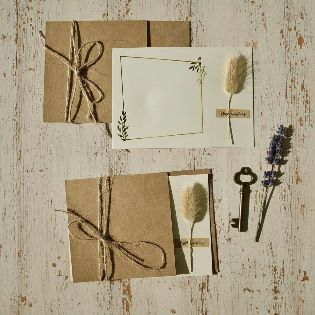 Dried Flower Greeting Cards Thank You Cards