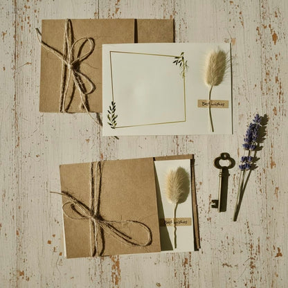 Dried Flower Greeting Cards Thank You Cards