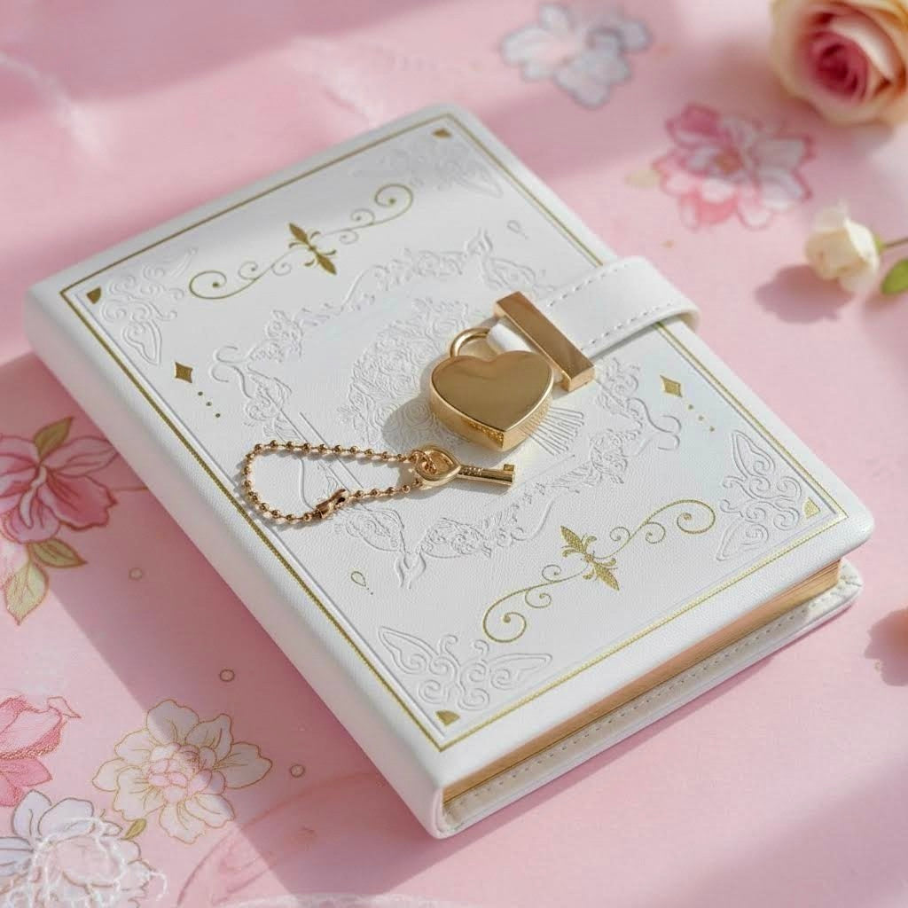 B6 | PU Leather Hardcover | Enchanted Heart Secrets Notebook