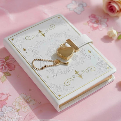 B6 | PU Leather Hardcover | Enchanted Heart Secrets Notebook