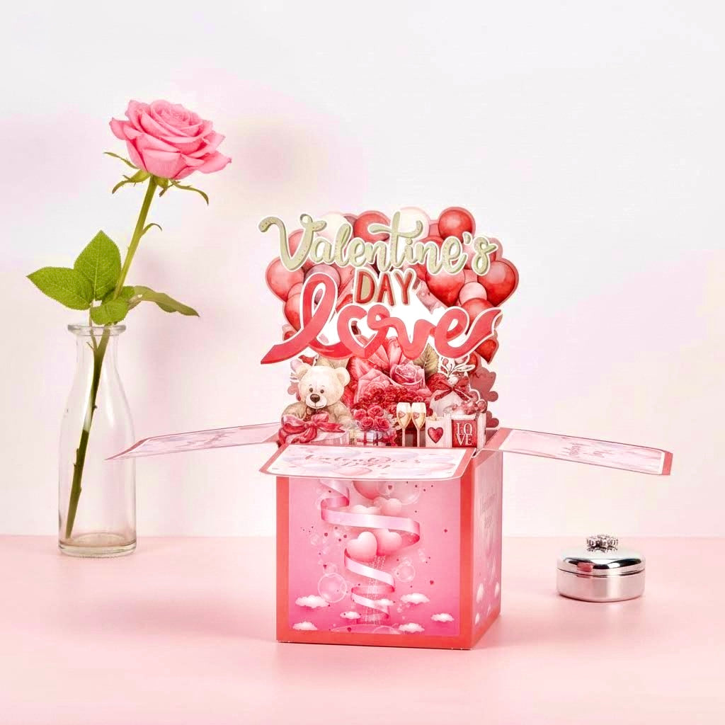 3D Pop-Up Sweet Love Box Valetine's Card
