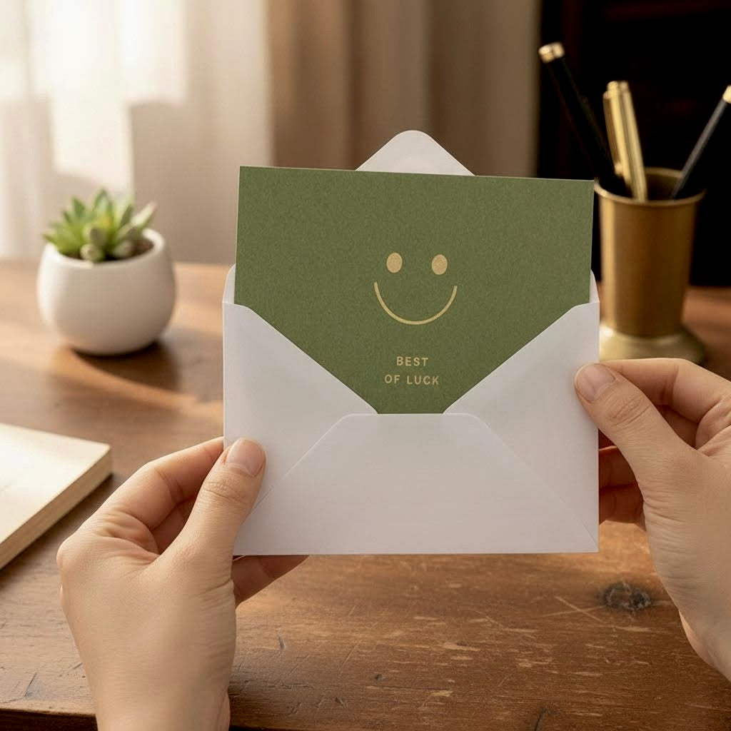 Refined Korean Foil Thank You Cards