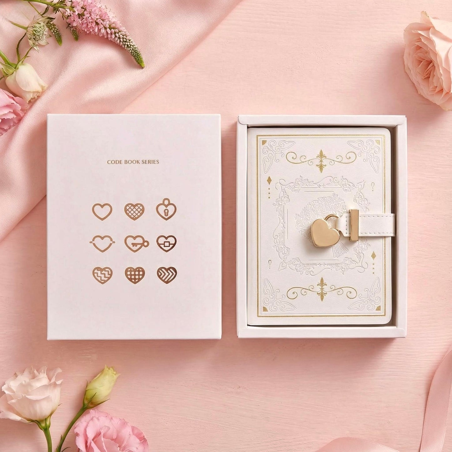 B6 | PU Leather Hardcover | Enchanted Heart Secrets Notebook