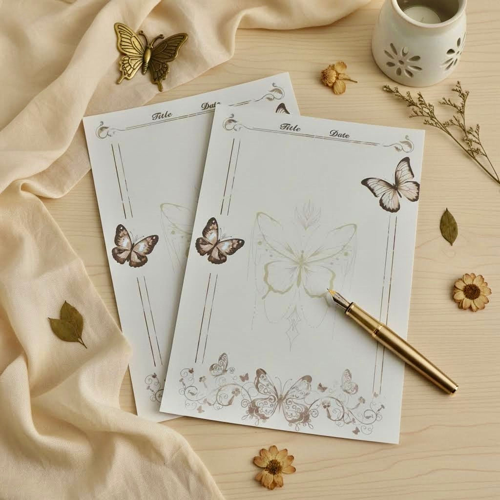 Notepads | Autumn Butterfly Whisper | Extra Large-B5