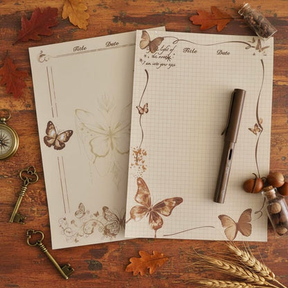 Notepads | Autumn Butterfly Whisper | Extra Large-B5