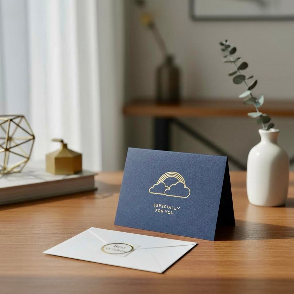 Refined Korean Foil Thank You Cards