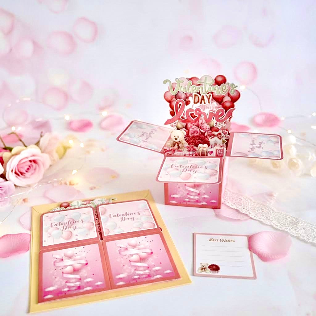 3D Pop-Up Sweet Love Box Valetine's Card