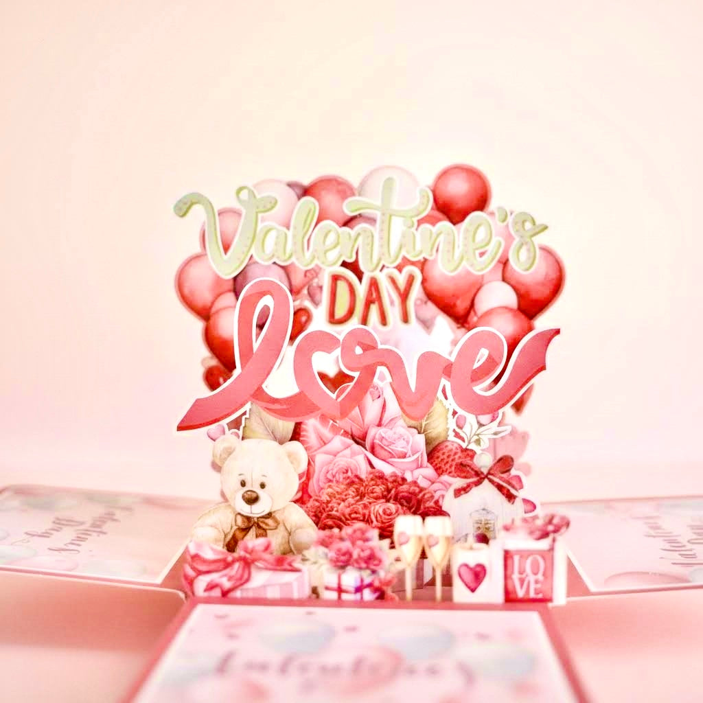 3D Pop-Up Sweet Love Box Valetine's Card