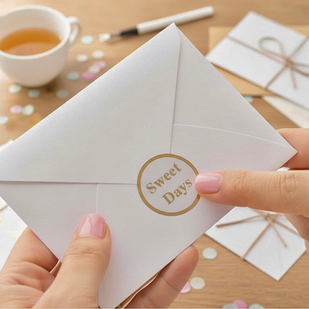 Refined Korean Foil Thank You Cards
