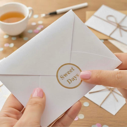Refined Korean Foil Thank You Cards
