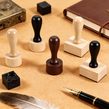 Classic Rectangular Wooden Stamp – Mix & Match Patterns