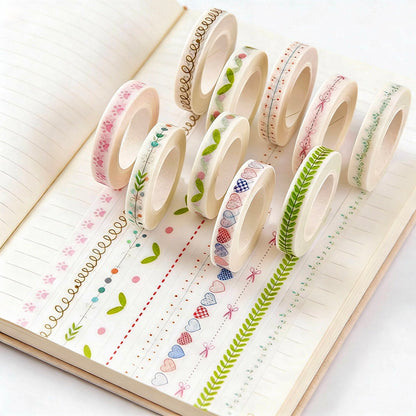 Ultra-Long Narrow Washi Tape - Narrow Edge Collection