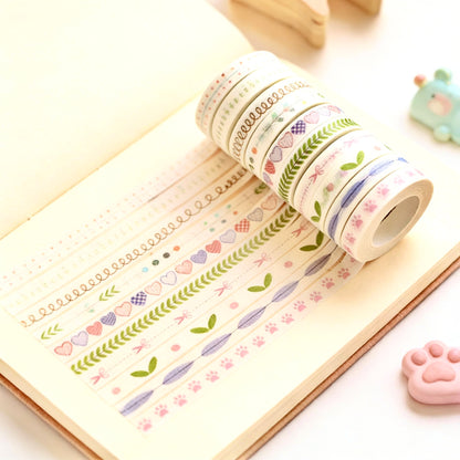 Ultra-Long Narrow Washi Tape - Narrow Edge Collection