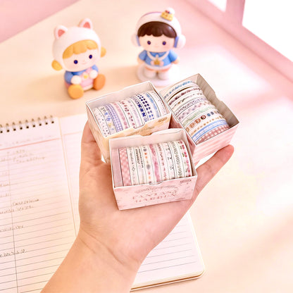 10-Pack Super Thin Washi Set | Washi Tape - Narrow and Petite Harmony Collection