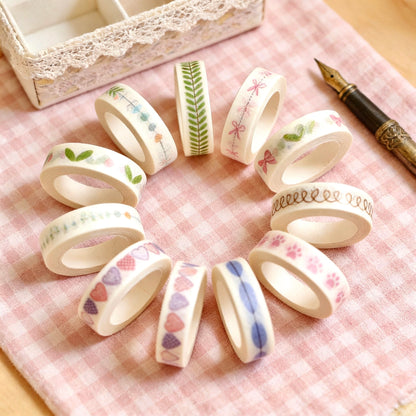 Ultra-Long Narrow Washi Tape - Narrow Edge Collection
