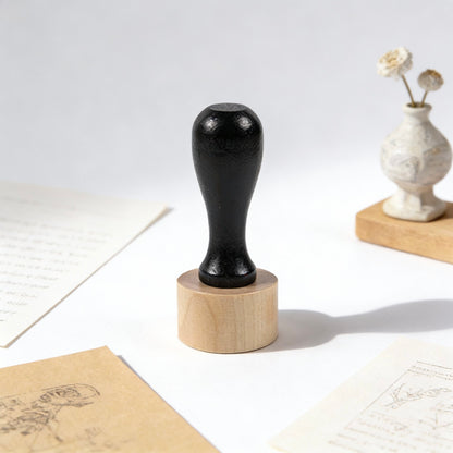 Classic Round Wooden Stamp – Mix & Match Patterns