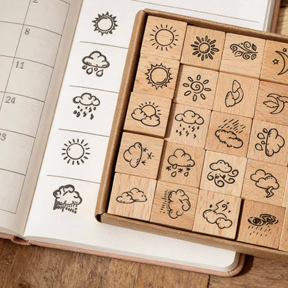 Beech Wood Stamp - Tiny Joy Series Journal Stamp