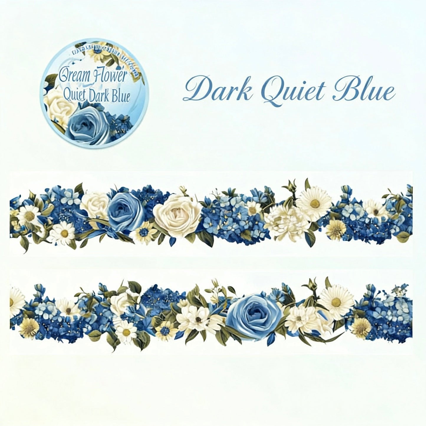 Pre-Die-Cut Clear Decorative Tape - Flower Fairyland Collection | Extra Wide