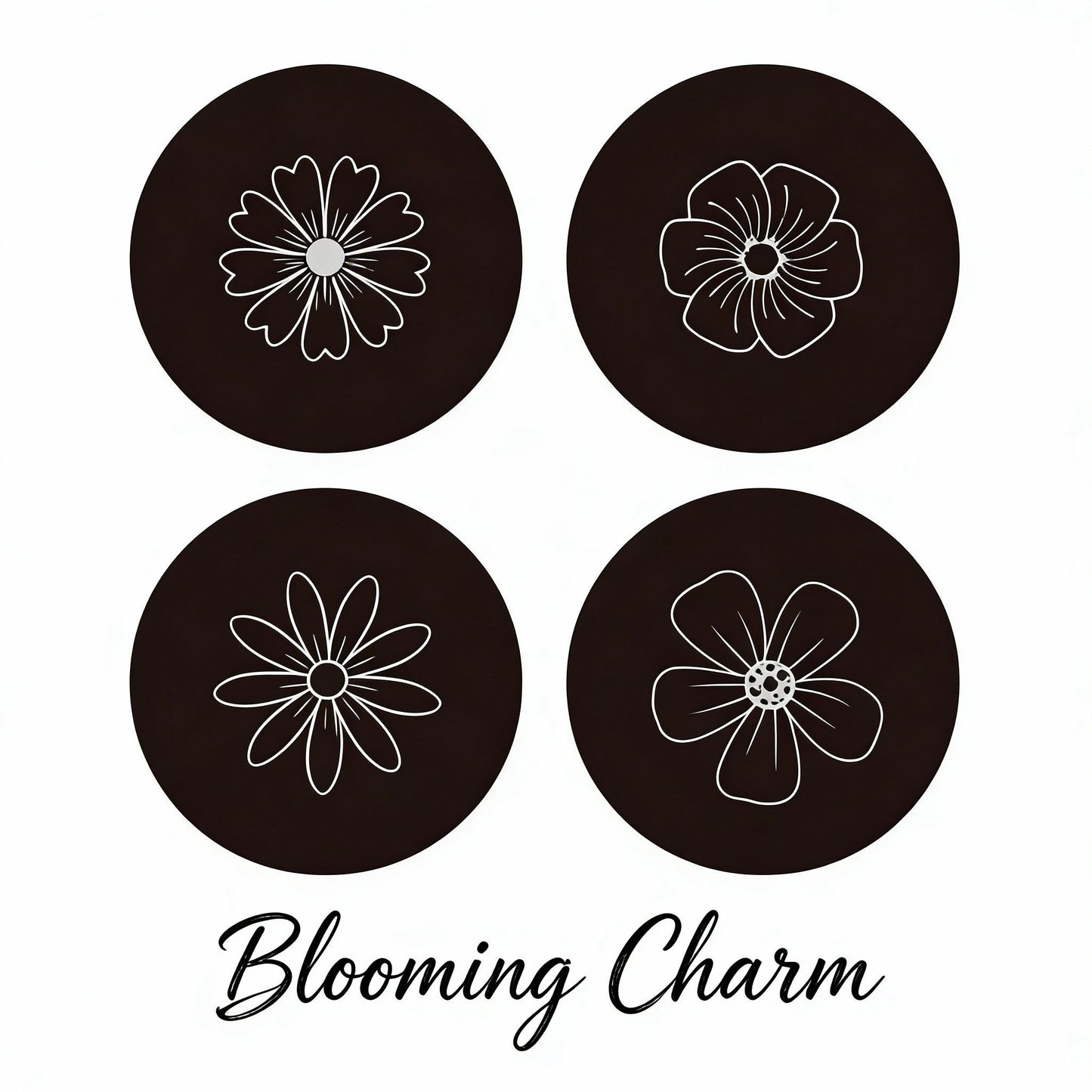 Classic Round Wooden Stamp – Mix & Match Patterns