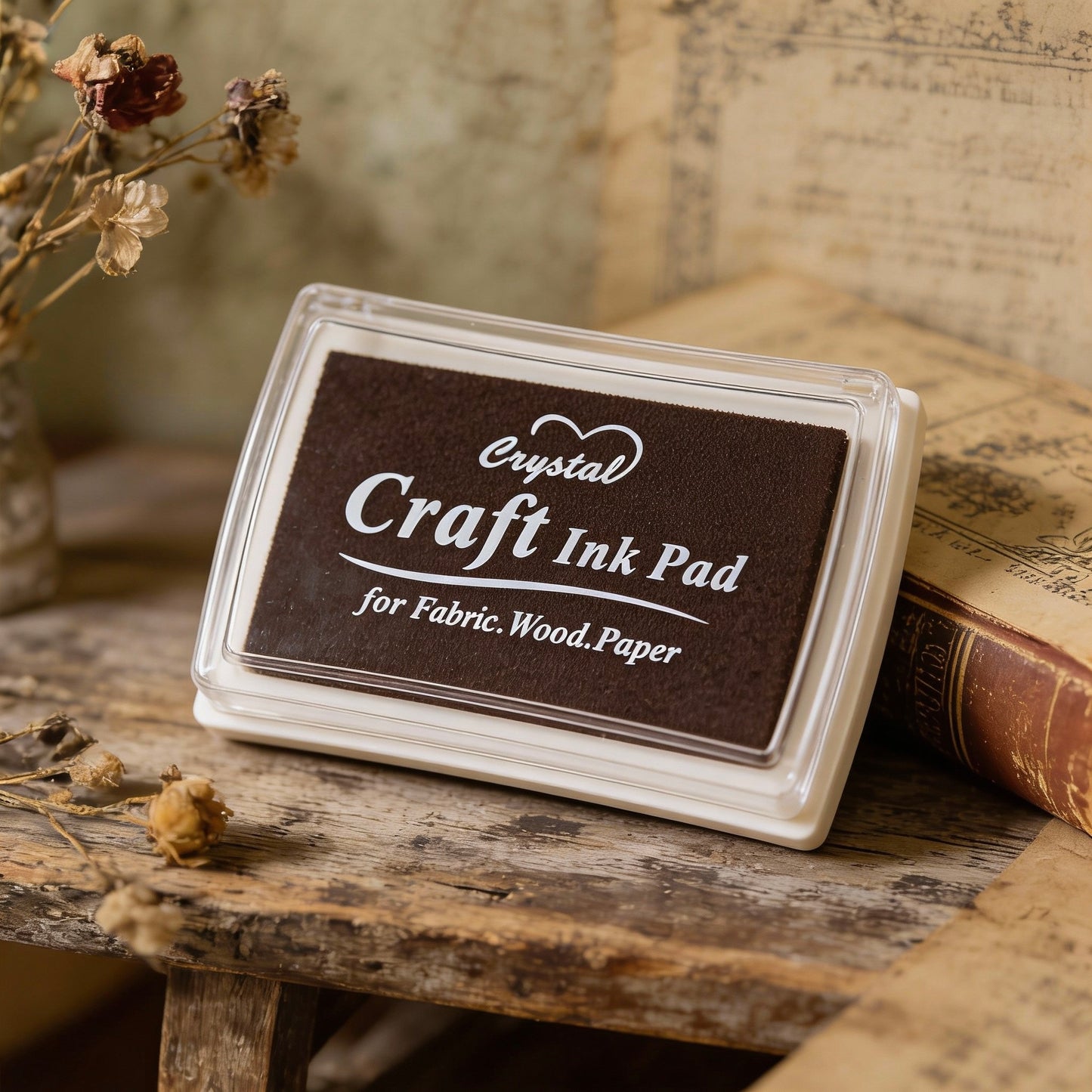 Craft Ink Pads – Large Oil-Based Pigment for Paper, Fabric and Wood