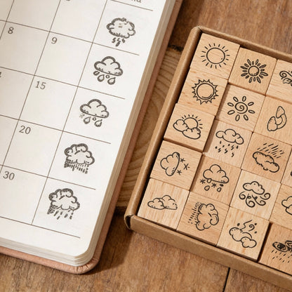 Beech Wood Stamp - Tiny Joy Series Journal Stamp