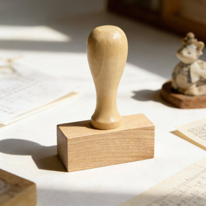 Classic Rectangular Wooden Stamp – Mix & Match Patterns