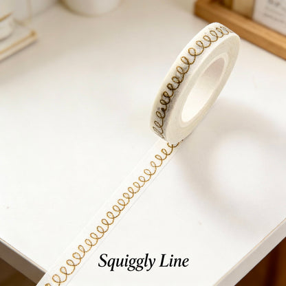 Ultra-Long Narrow Washi Tape - Narrow Edge Collection
