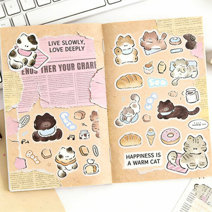 6-Pack Wide Washi Set | The Chubby Kitties | Extra Wide Pre-Die-Cut