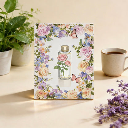 Pre-Die-Cut Clear Decorative Tape - Flower Fairyland Collection | Extra Wide